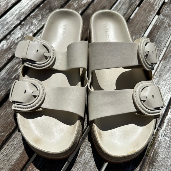 Vince Glyn Double Buckle Sandals Size 9 - Picture 1 of 3